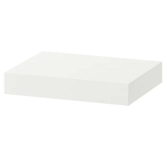 IKEA 2-Pk of White Lack Floating Wall Shelves 30x26 cm (11 3/4x10 1/4") - Picture 6 of 11